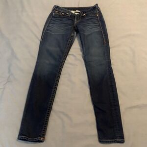 True Religion‎ Jeans Womens 28 Blue Low Rise Legging Jegging Medium Wash Denim